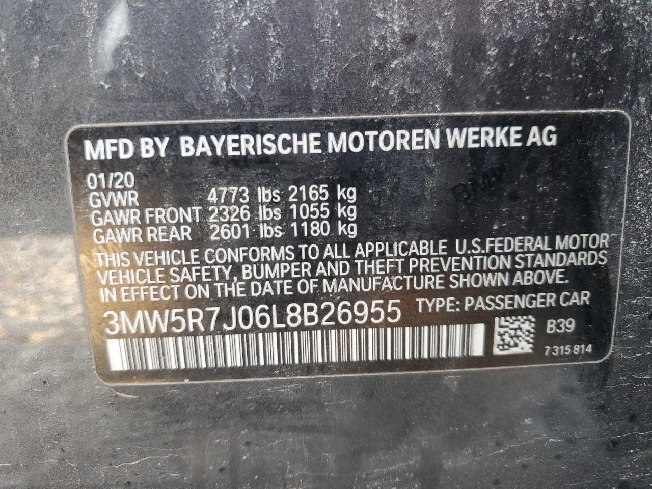 Фото: 3MW5R7J06L8B26955