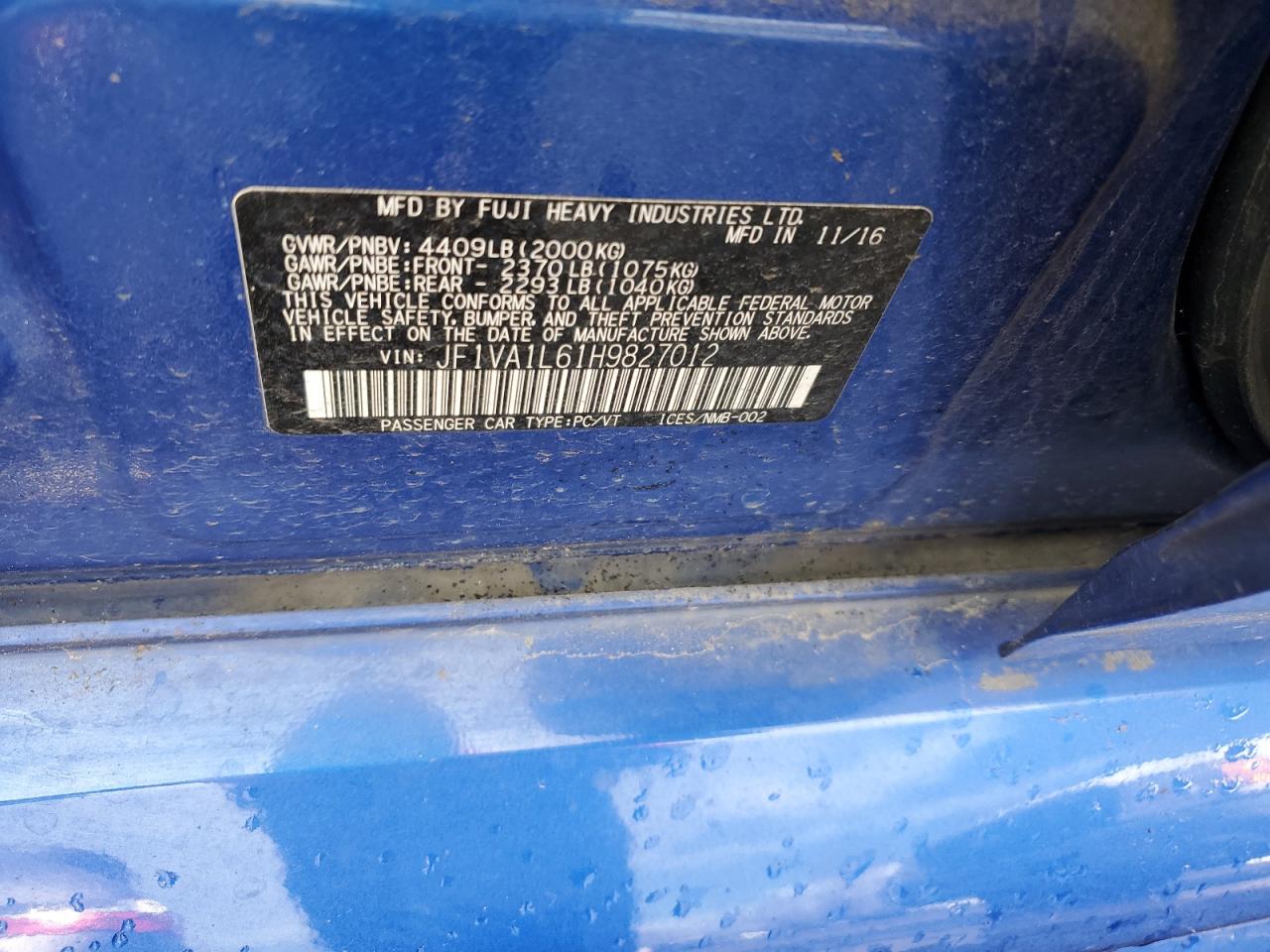 2017 Subaru WRX - Image 12