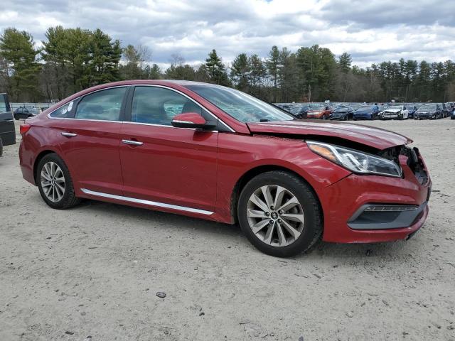  HYUNDAI SONATA 2016 Красный