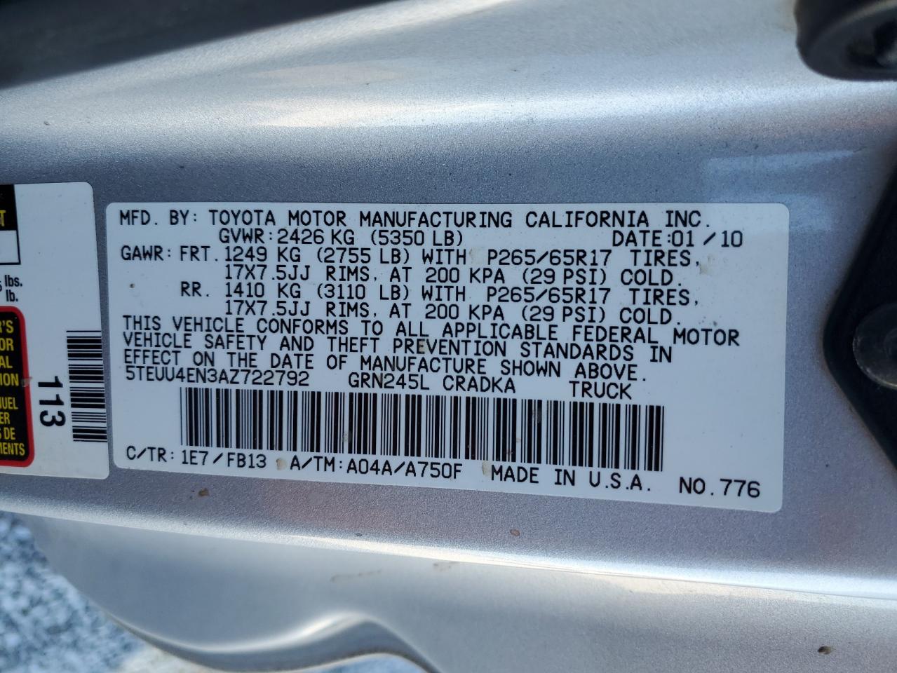 2010 Toyota Tacoma - Image 14
