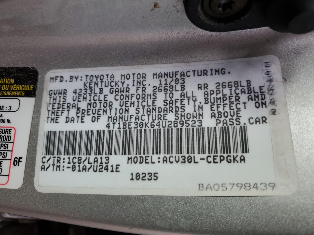 2004 Toyota Camry - Image 14