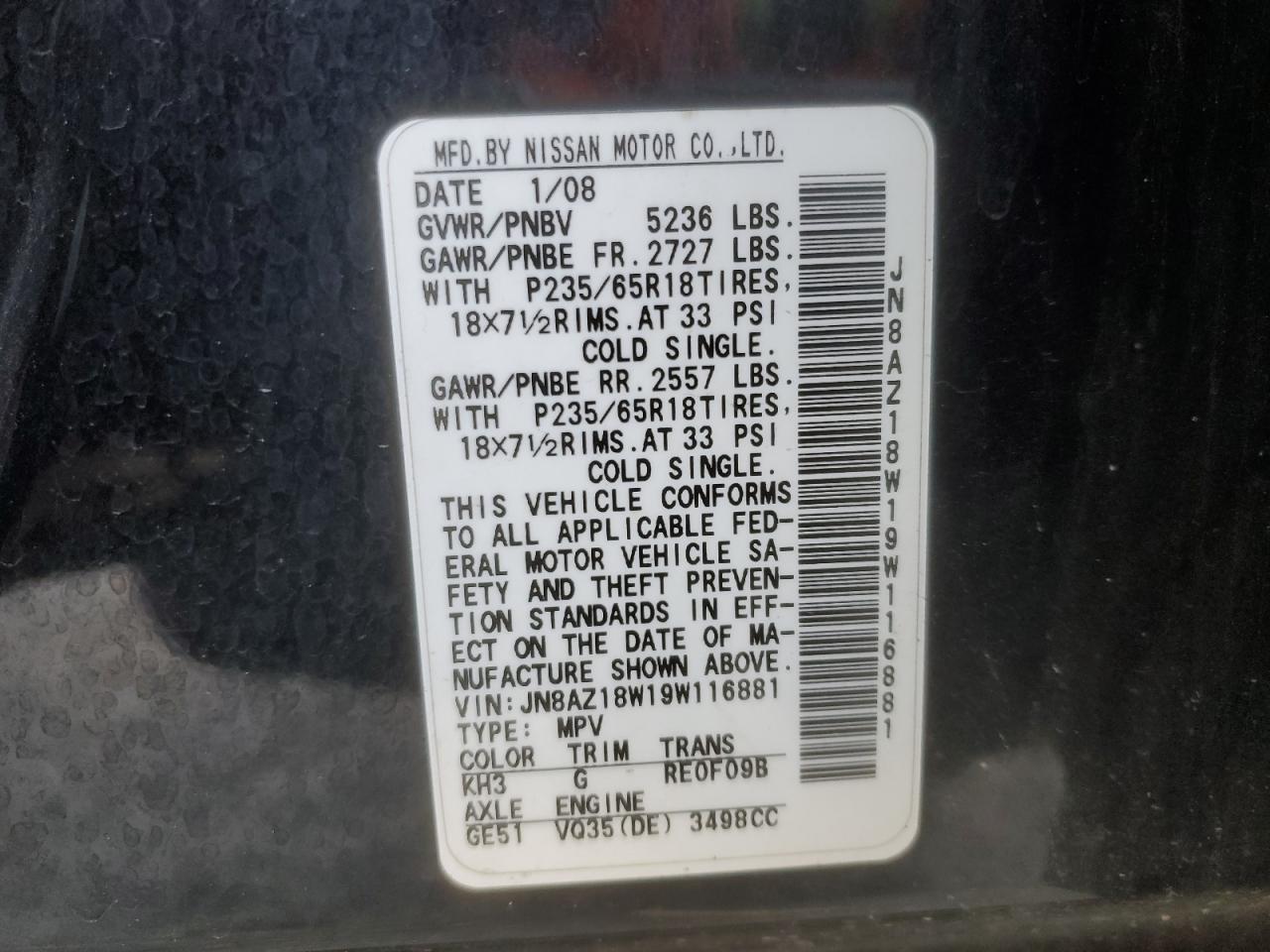 2009 Nissan Murano - Image 13
