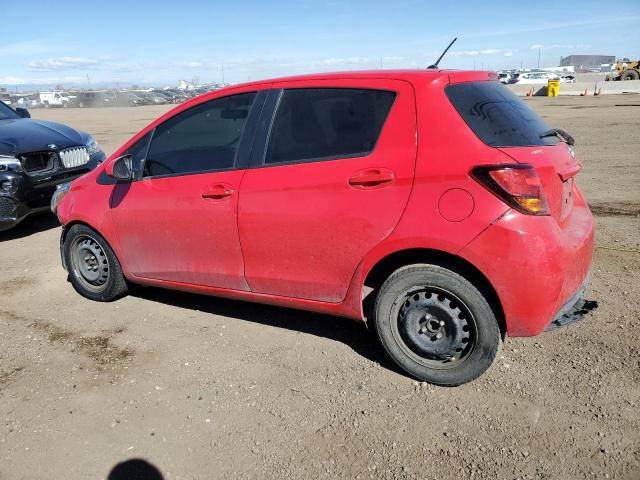  TOYOTA YARIS 2016 Czerwony