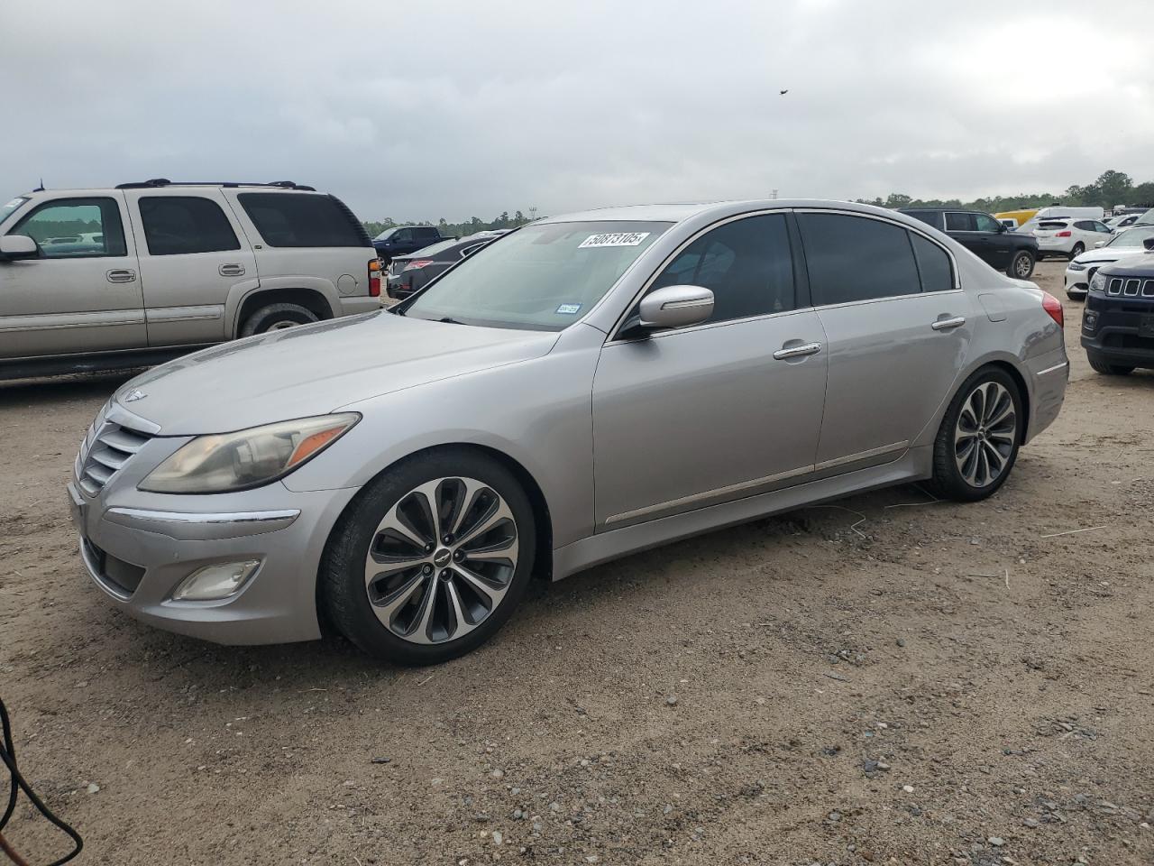 2012 Hyundai Genesis 5.0L de vânzare în Houston, TX - Hail