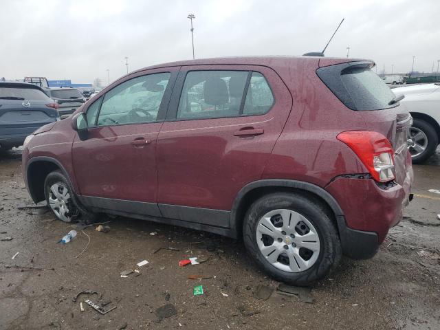  CHEVROLET TRAX 2017 Burgundy