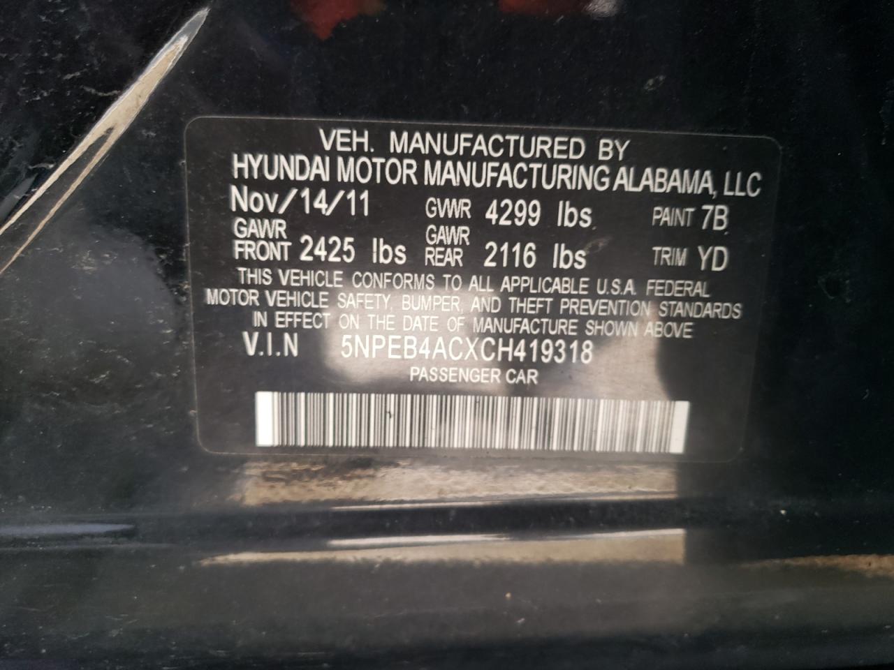 2012 Hyundai Sonata - Image 12