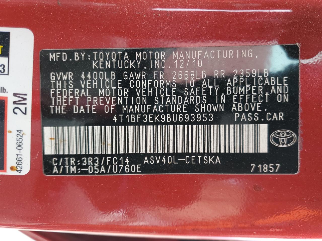 2011 Toyota Camry - Image 12
