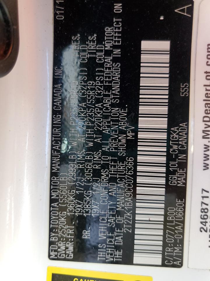 2012 Lexus RX - Image 14