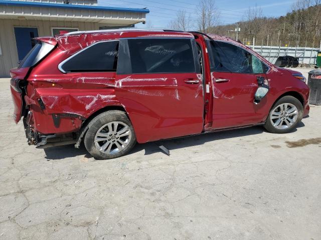  TOYOTA SIENNA 2024 Czerwony