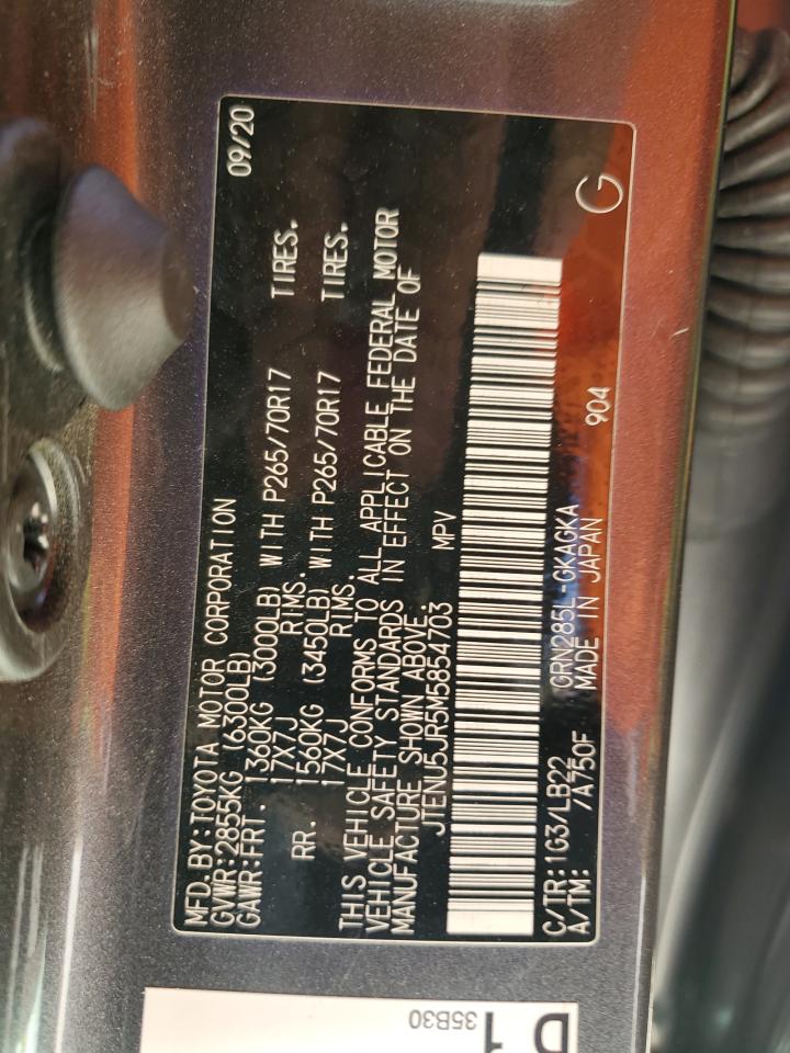 2021 Toyota 4Runner Sr5/Sr5 Premium VIN: JTENU5JR5M5854703 Lot: 47993835