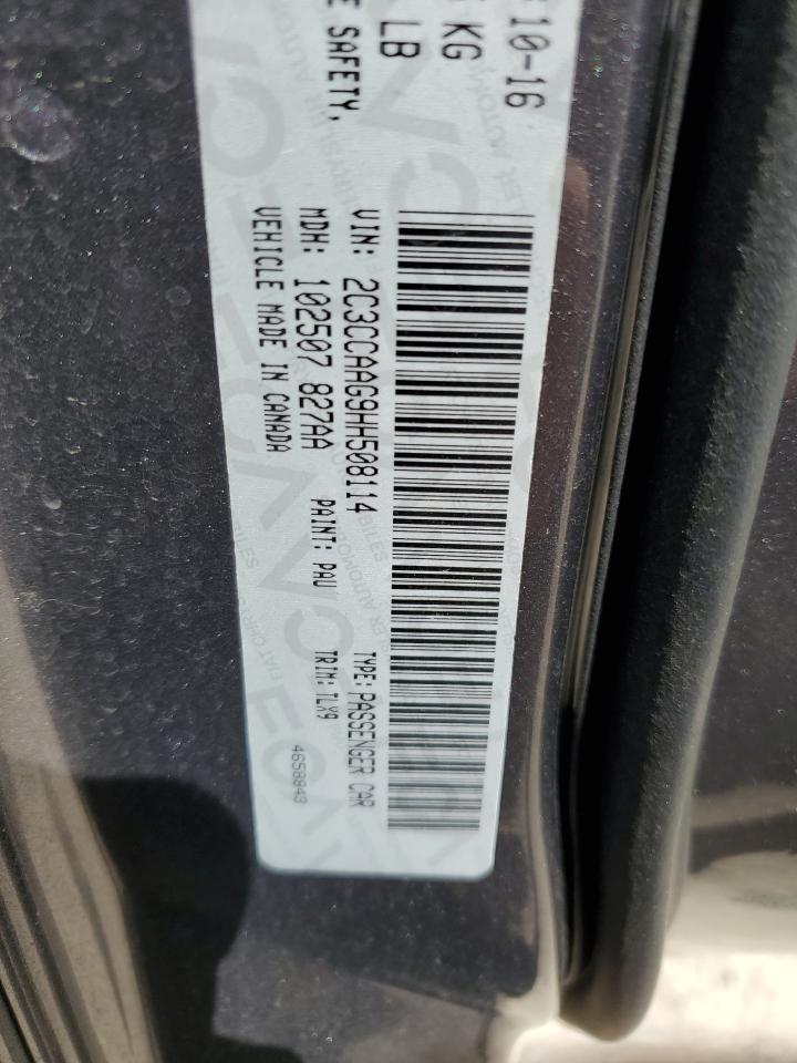 2017 Chrysler 300 Limited VIN: 2C3CCAAG9HH508114 Lot: 49474745