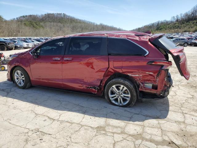  TOYOTA SIENNA 2024 Czerwony