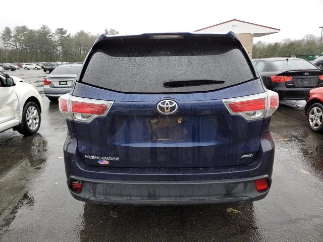  TOYOTA HIGHLANDER 2016 Blue