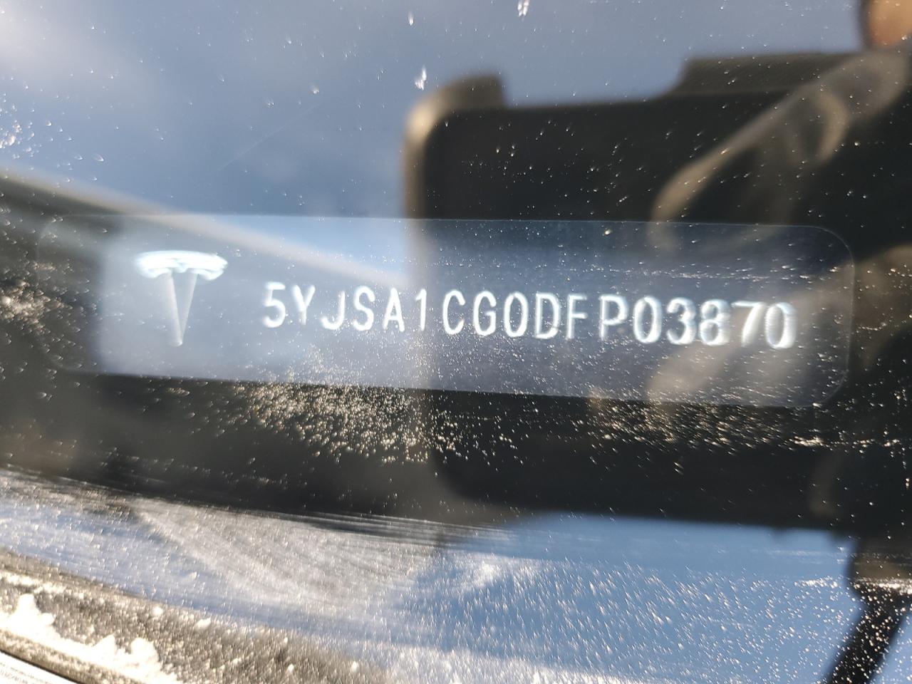 2013 Tesla Model S VIN: 5YJSA1CG0DFP03870 Lot: 50821625