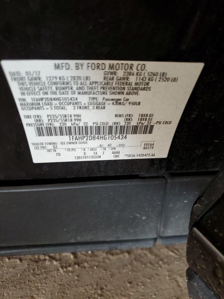 1FAHP2D84HG105434 FORD TAURUS 2017