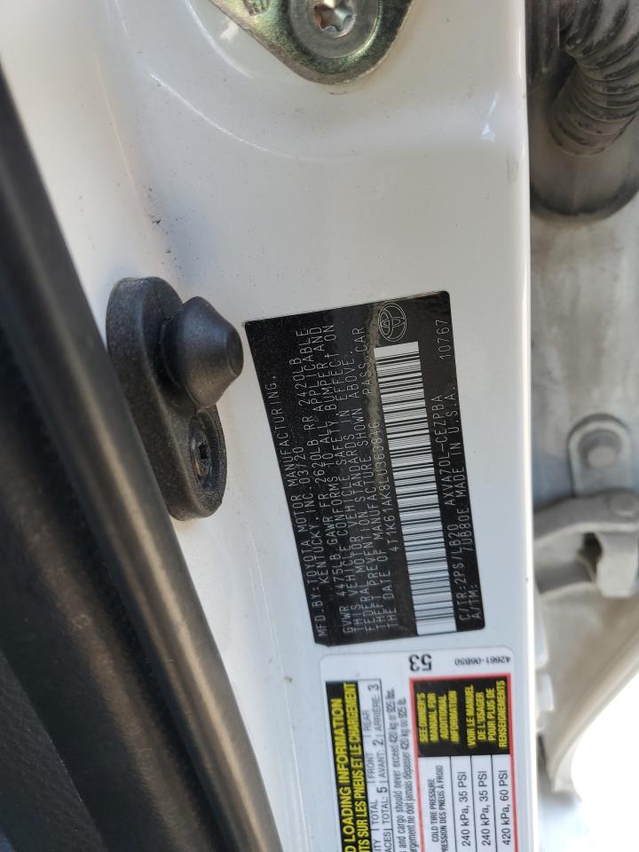 4T1K61AK8LU363846 TOYOTA CAMRY 2020
