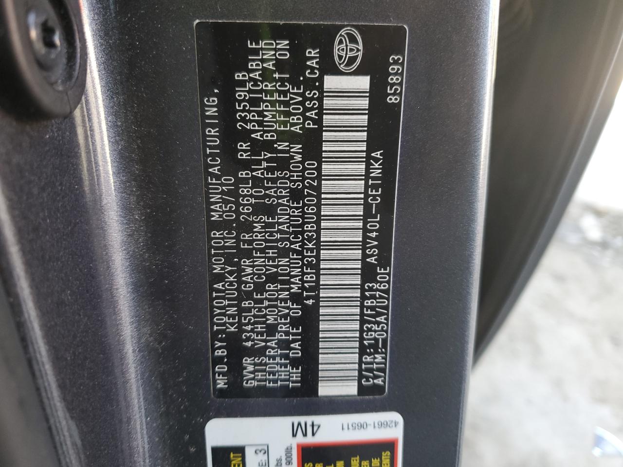 2011 Toyota Camry - Image 12