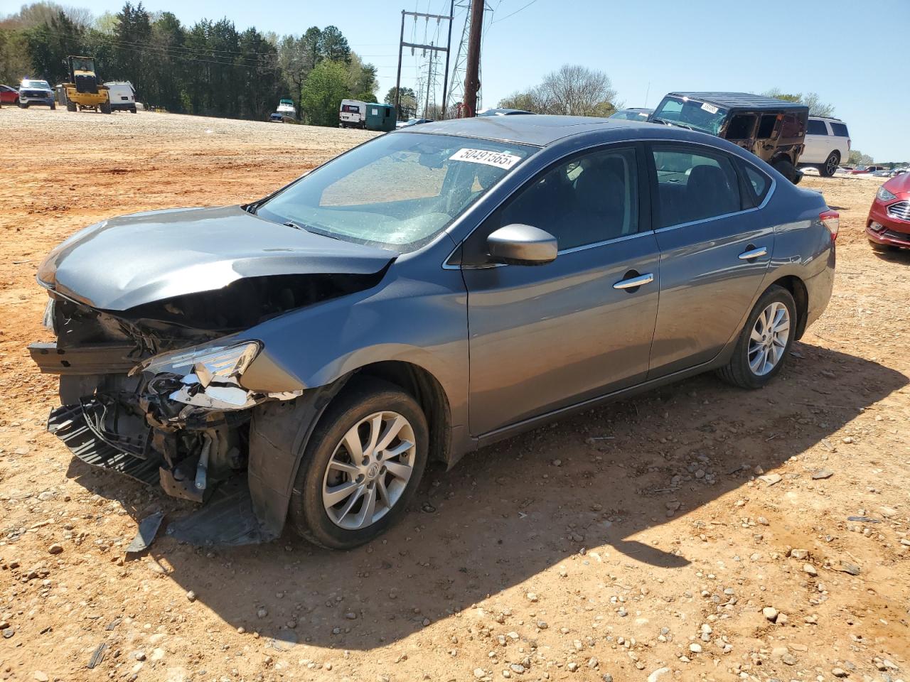 2015 Nissan Sentra S იყიდება China Grove-ში, NC - Front End
