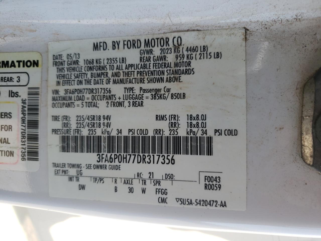2013 Ford Fusion - Image 12