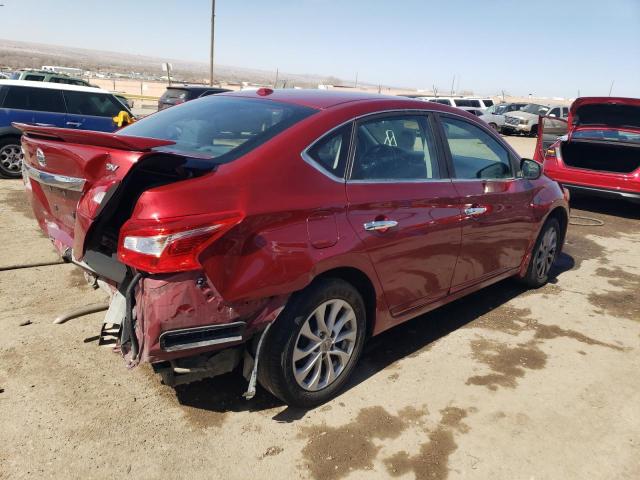  NISSAN SENTRA 2019 Czerwony