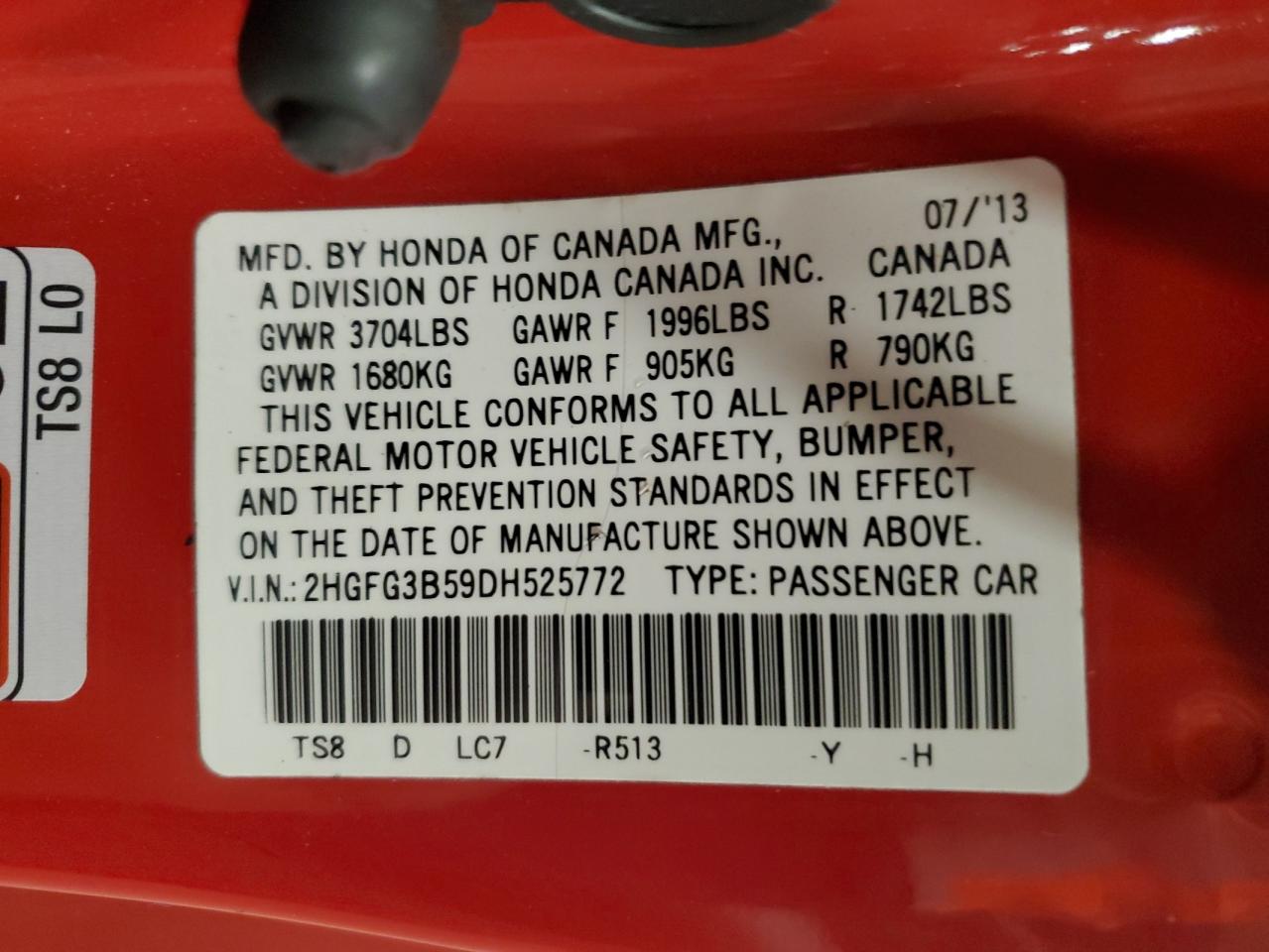 2013 Honda Civic - Image 14