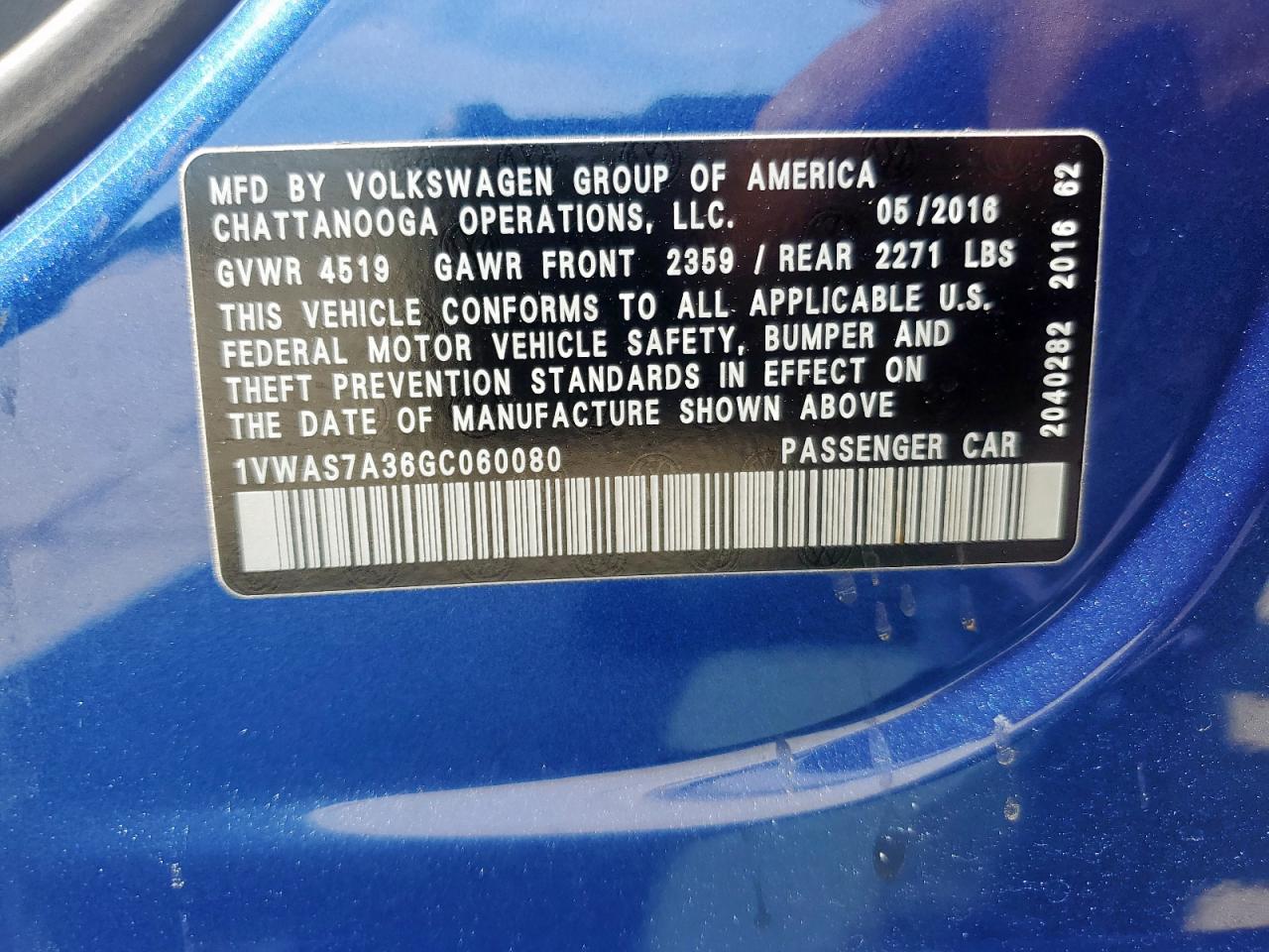 2016 Volkswagen Passat - Image 12