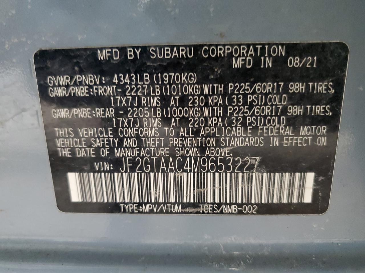 2021 Subaru XV - Image 13
