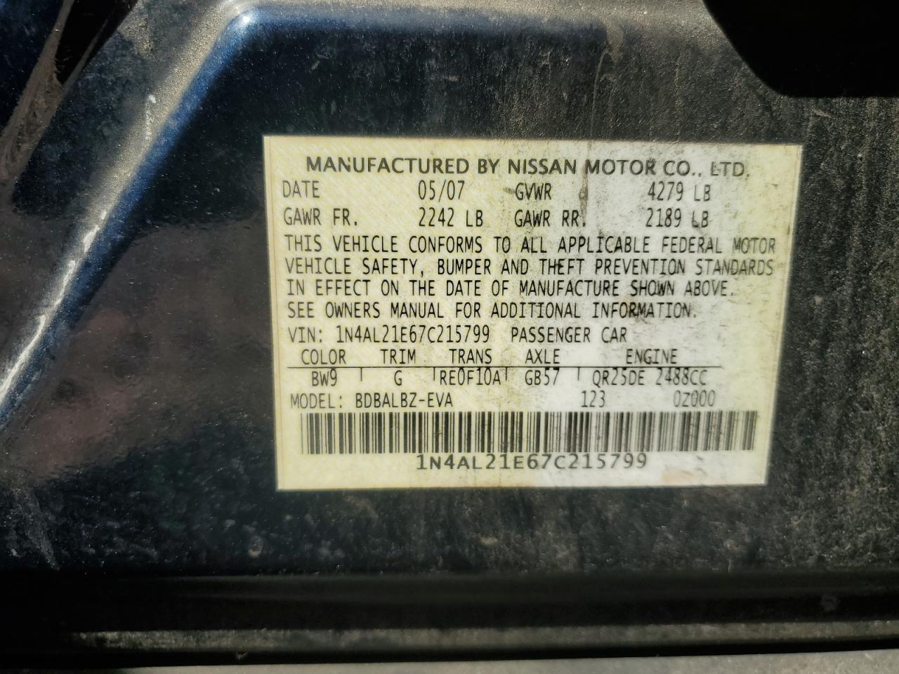 2007 Nissan Altima - Image 15