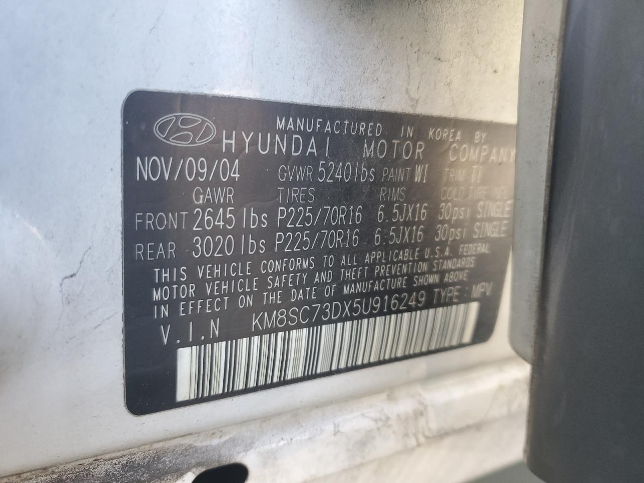 2005 Hyundai Santa Fe - Image 14