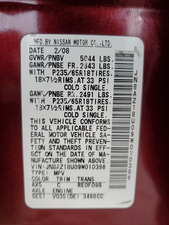 2009 Nissan Murano - Image 13