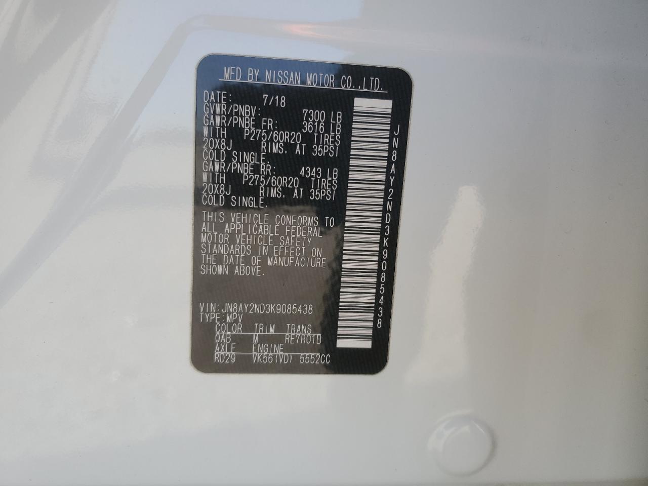 2019 Nissan Armada - Image 16
