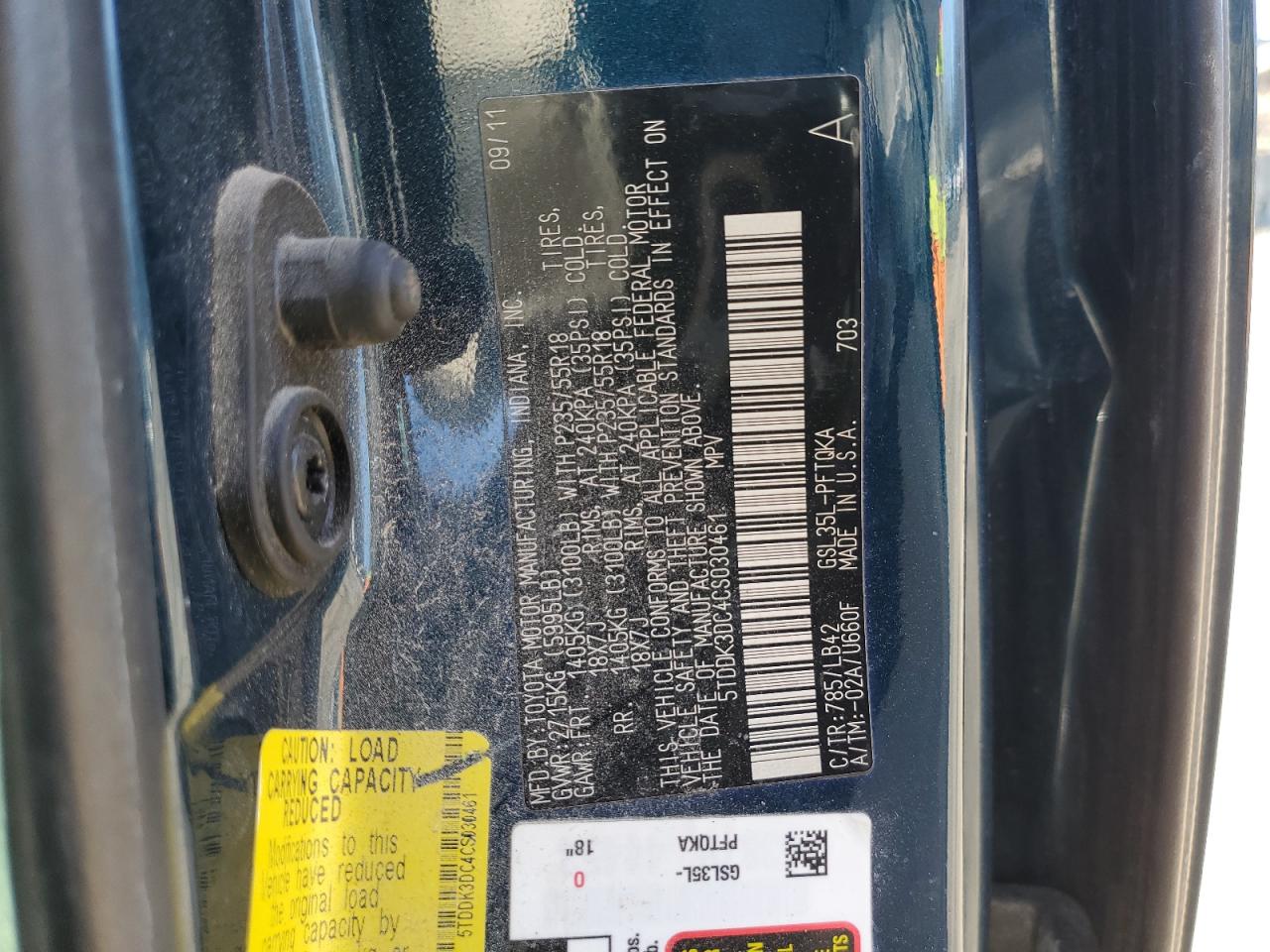 2012 Toyota Sienna - Image 13