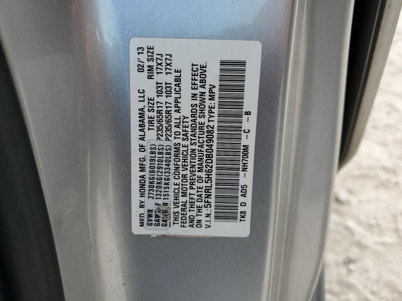 2013 Honda Odyssey - Image 13