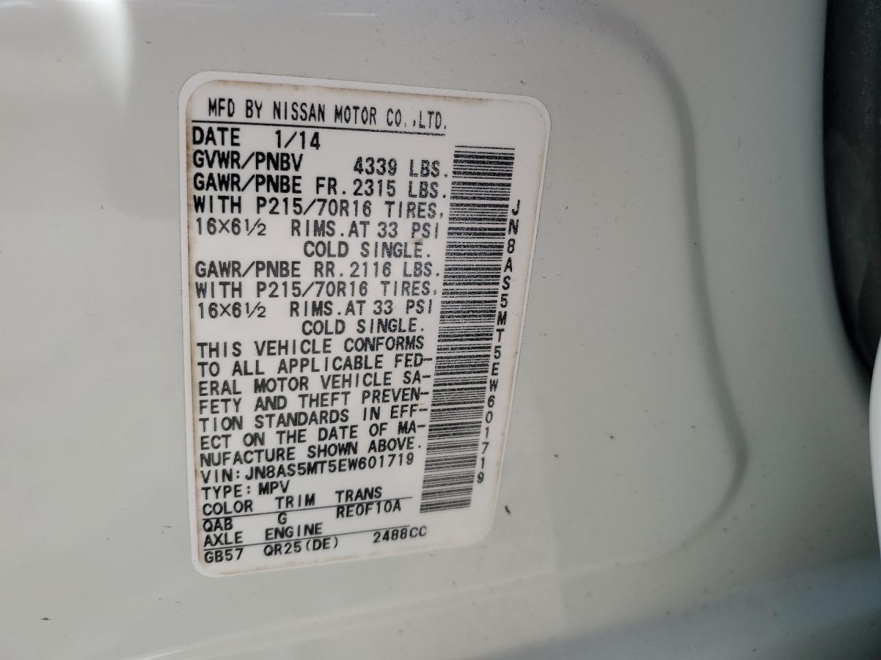 2014 Nissan Rogue - Image 14