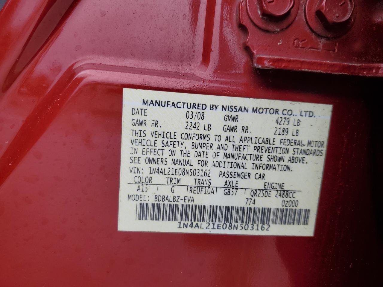2008 Nissan Altima - Image 12