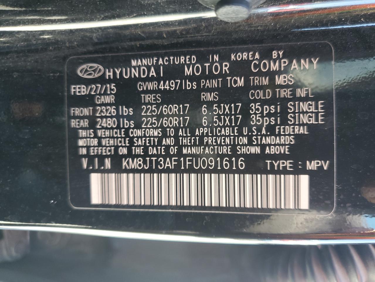 2015 Hyundai Tucson - Image 13