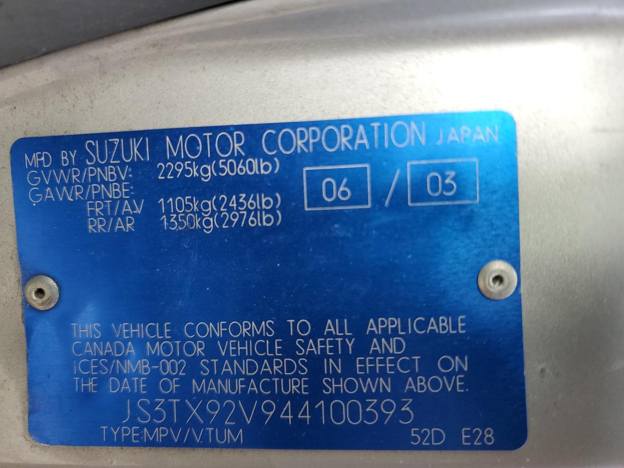 2004 Suzuki XL7 - Image 13