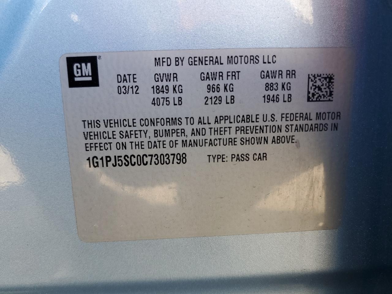 2012 Chevrolet Cruze - Image 12