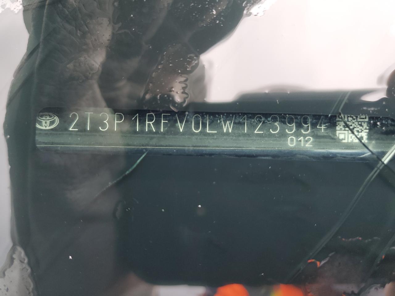 2020 Toyota Rav4 Xle VIN: 2T3P1RFV0LW123994 Lot: 48598415