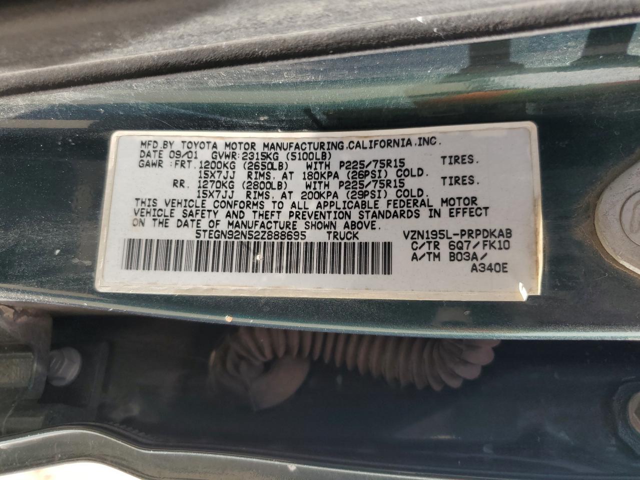 2002 Toyota Tacoma - Image 15