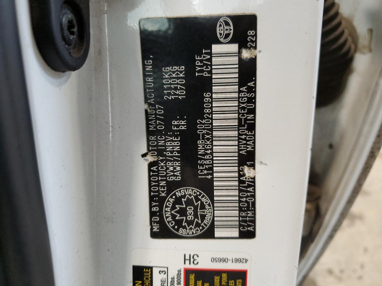 2007 Toyota Camry - Image 12