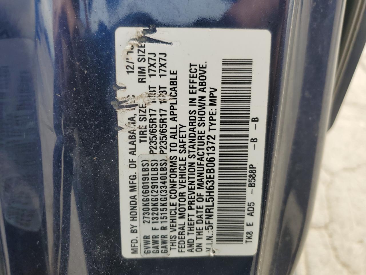2014 Honda Odyssey - Image 13