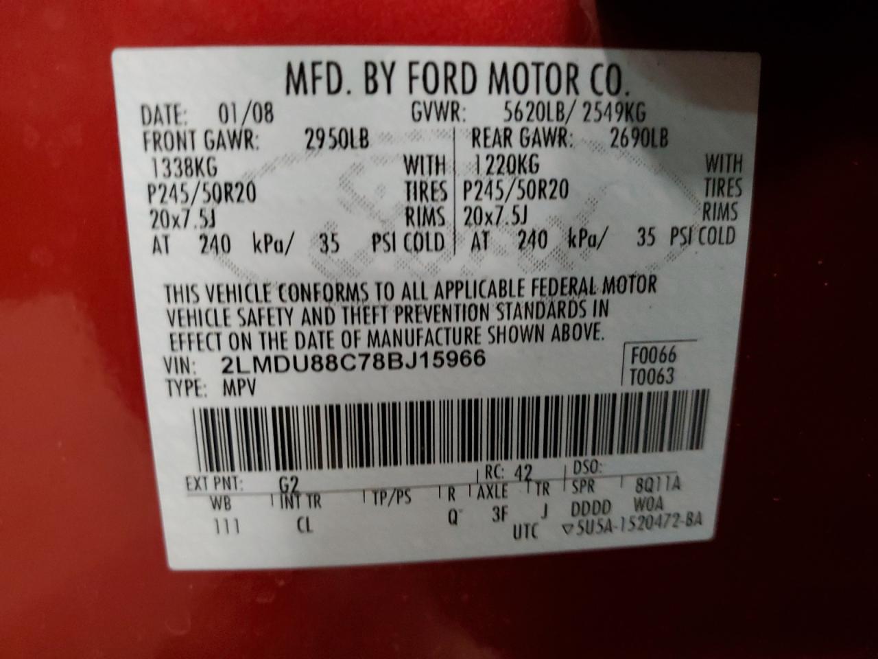 2008 Lincoln MKX - Image 13
