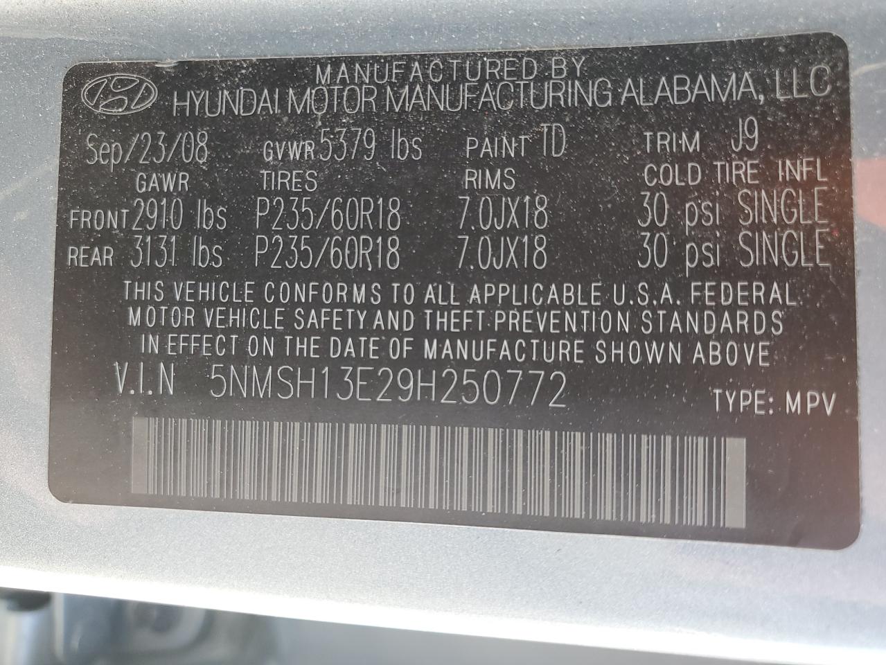 2009 Hyundai Santa Fe - Image 15