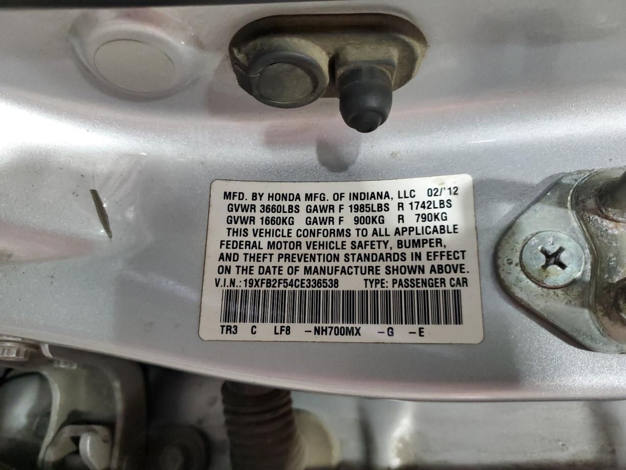 2012 Honda Civic - Image 12