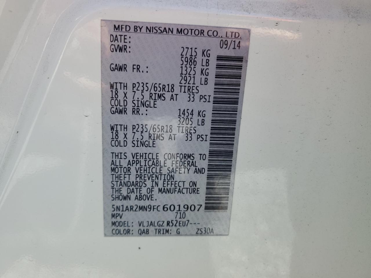 2015 Nissan Pathfinder - Image 13