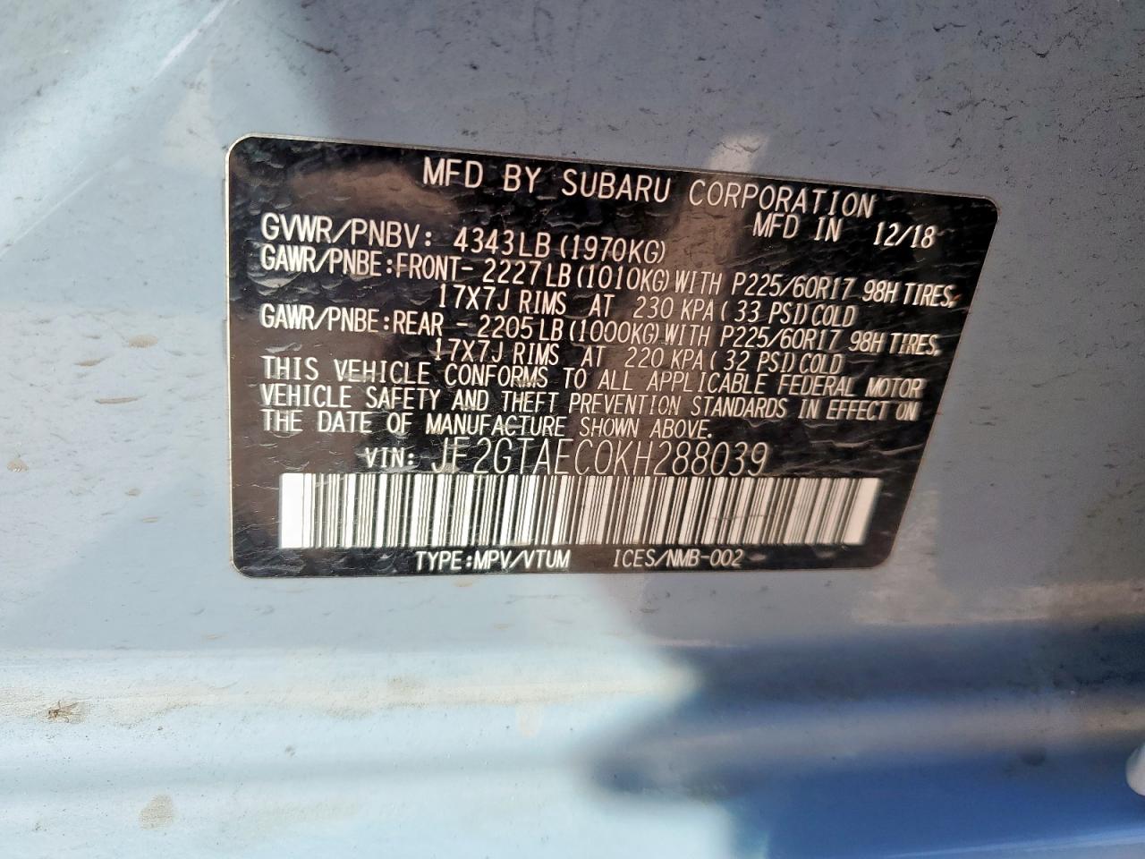 2019 Subaru XV - Image 13