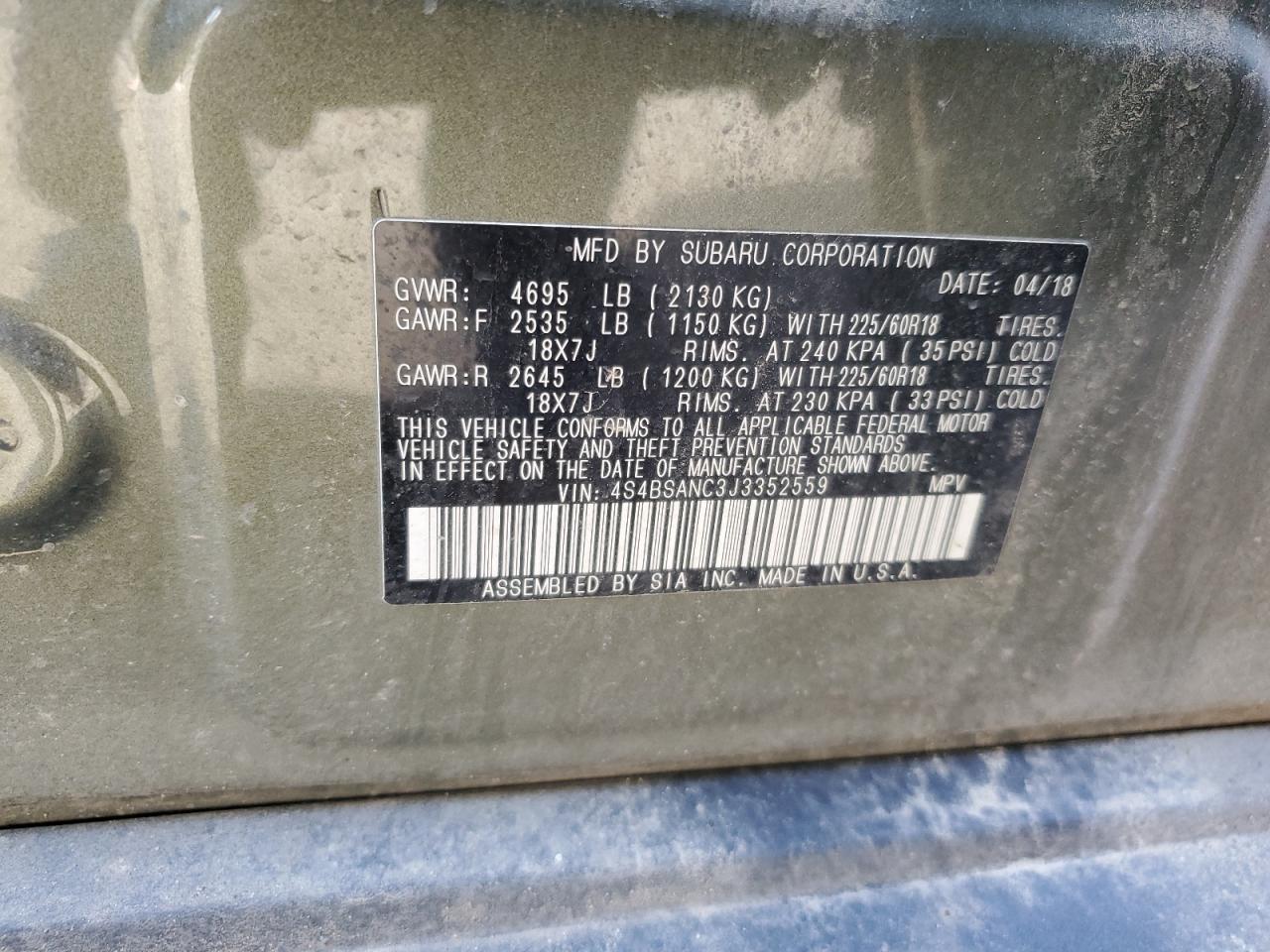 2018 Subaru Outback - Image 13