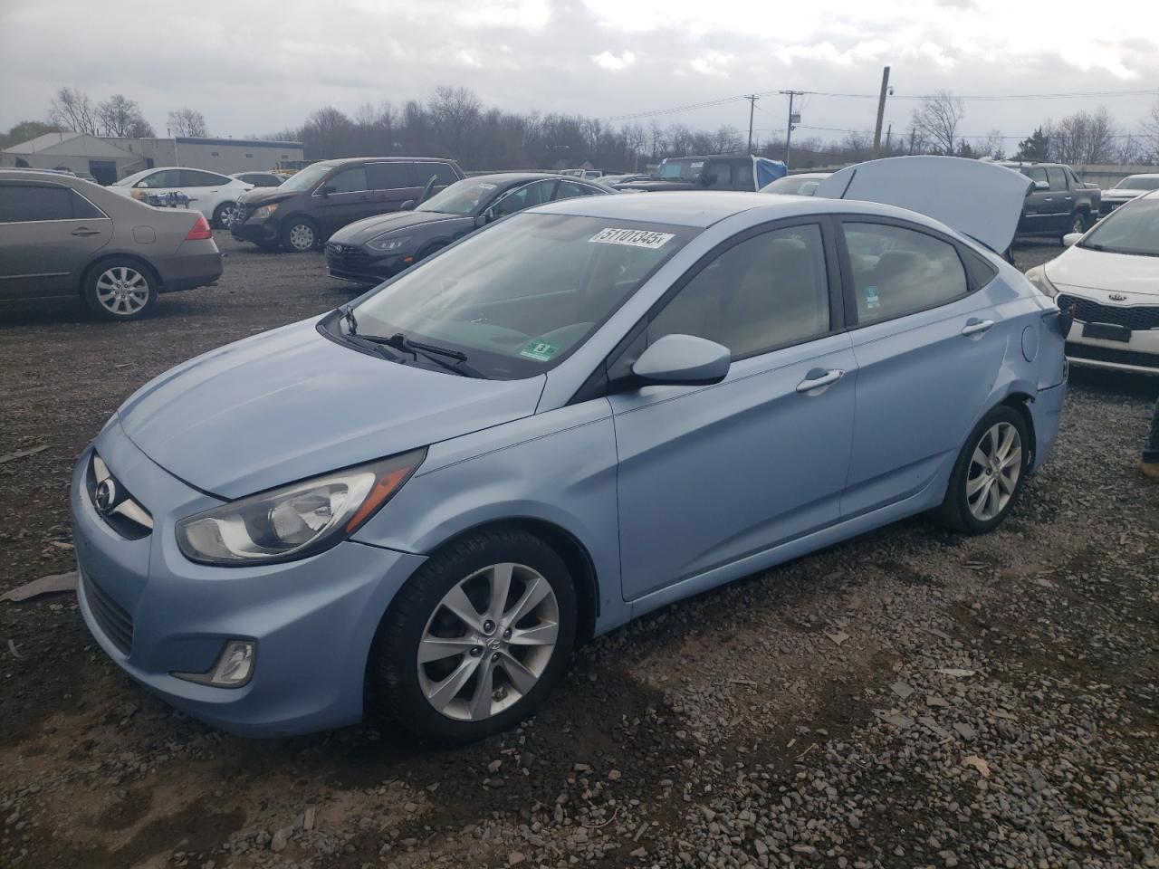 2012 Hyundai Accent Gls en Venta en Hillsborough, NJ - Rear End