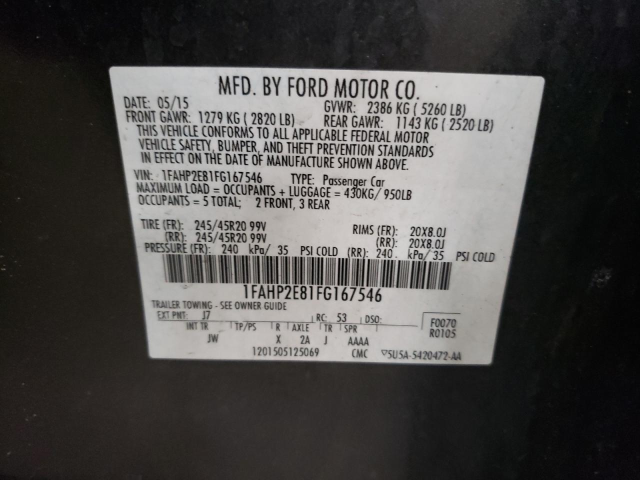 2015 Ford Taurus - Image 12